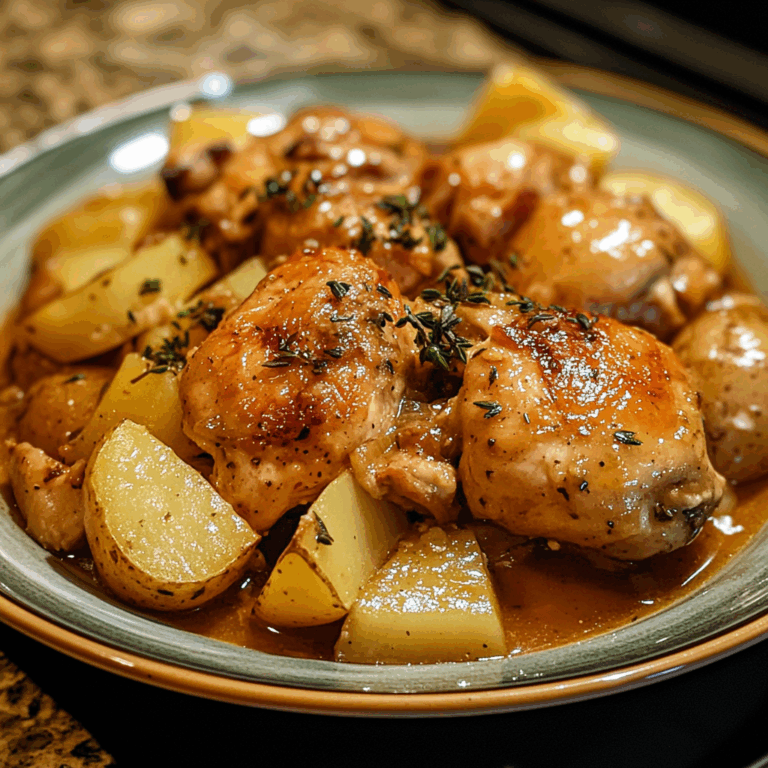 Chicken Casserole with Potatoes and Herbs