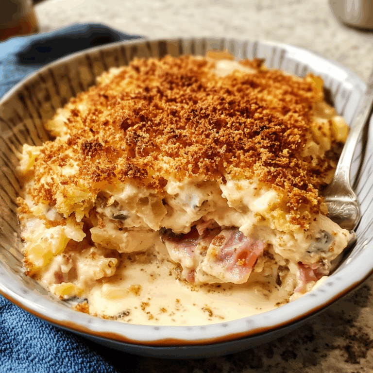 Chicken Cordon Bleu Casserole: A Comforting and Flavor-Packed Dish