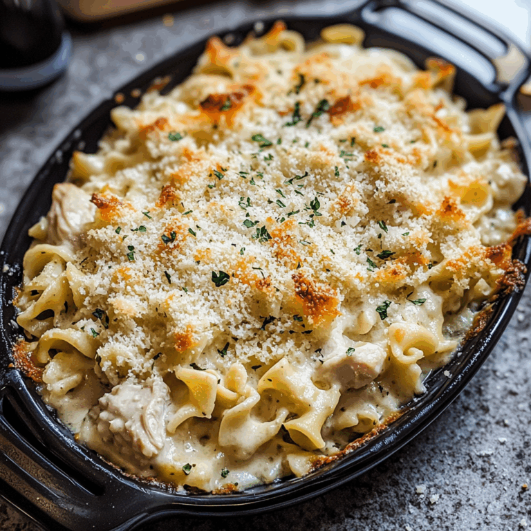 Chicken Noodle Casserole with Parmesan