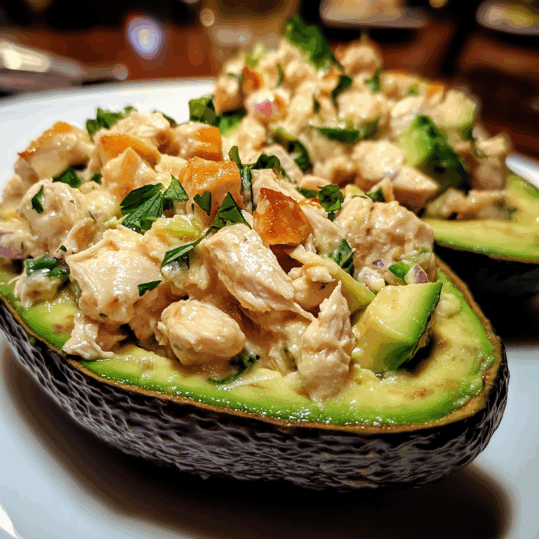 Chicken Salad Stuffed Avocado